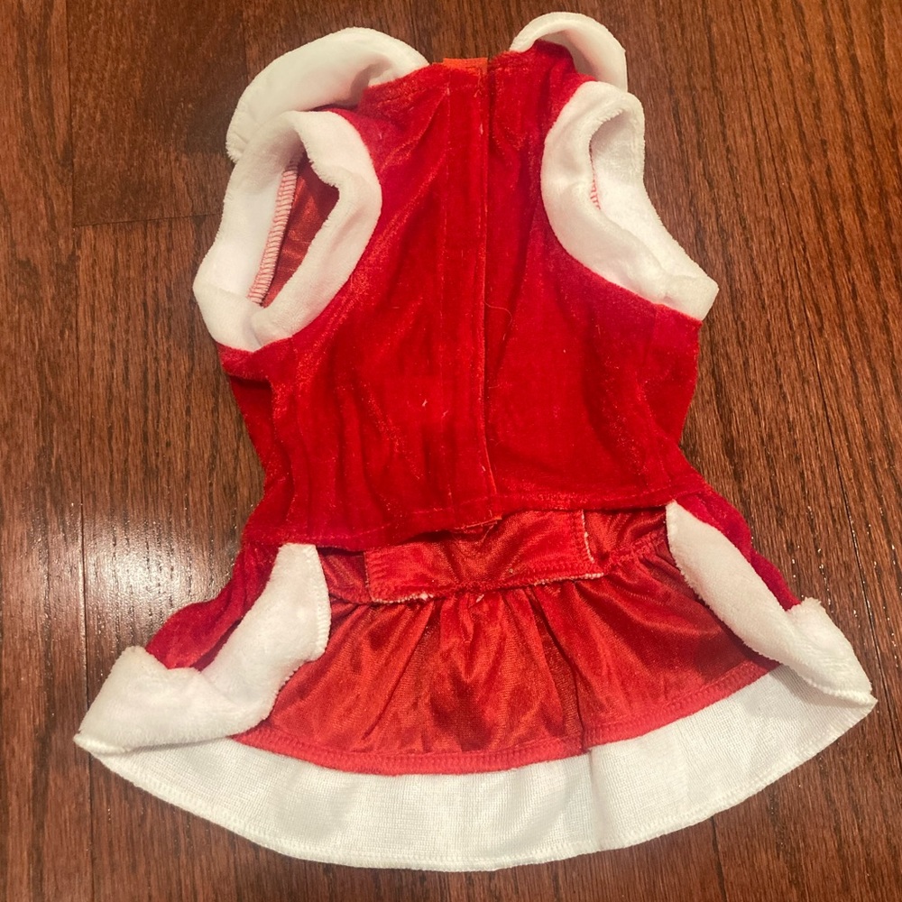 Pet Mrs Claus Costume sz L - Picture 3 of 8